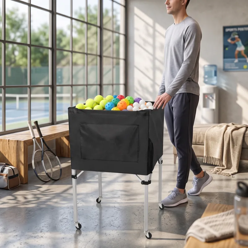 Sports Equipment For Training - Top Depolama Arabası Katlanabilir Top Arabası