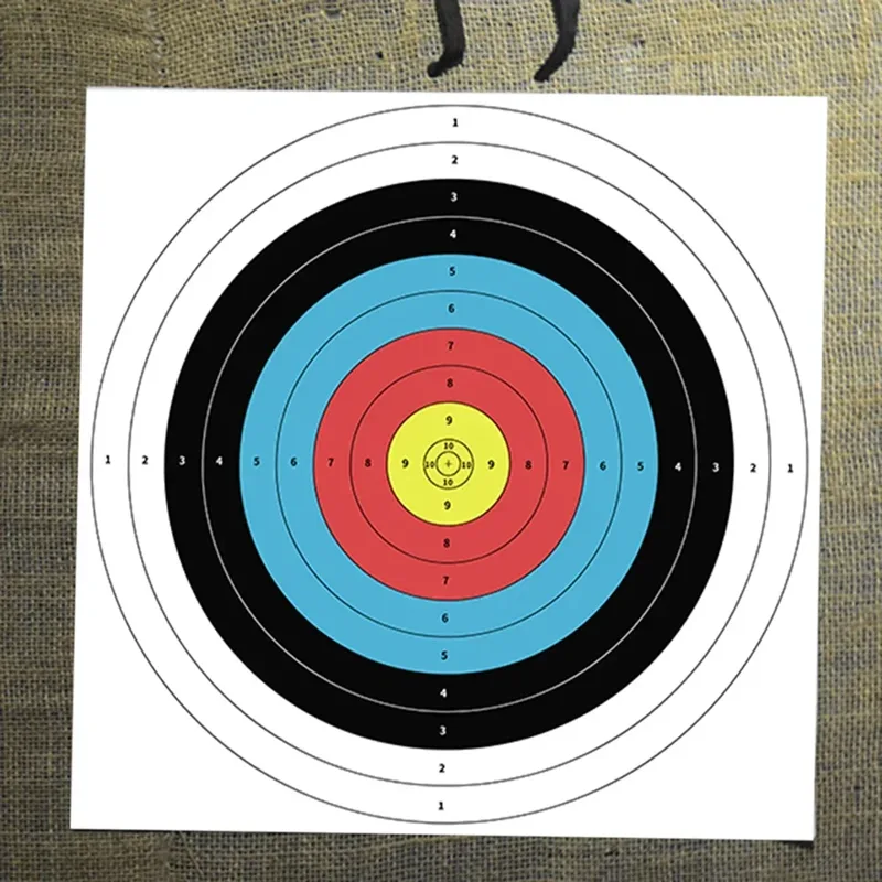Archery Target Face - 10 adet/grup Meslek Okçuluk Hedefleri Kağıt