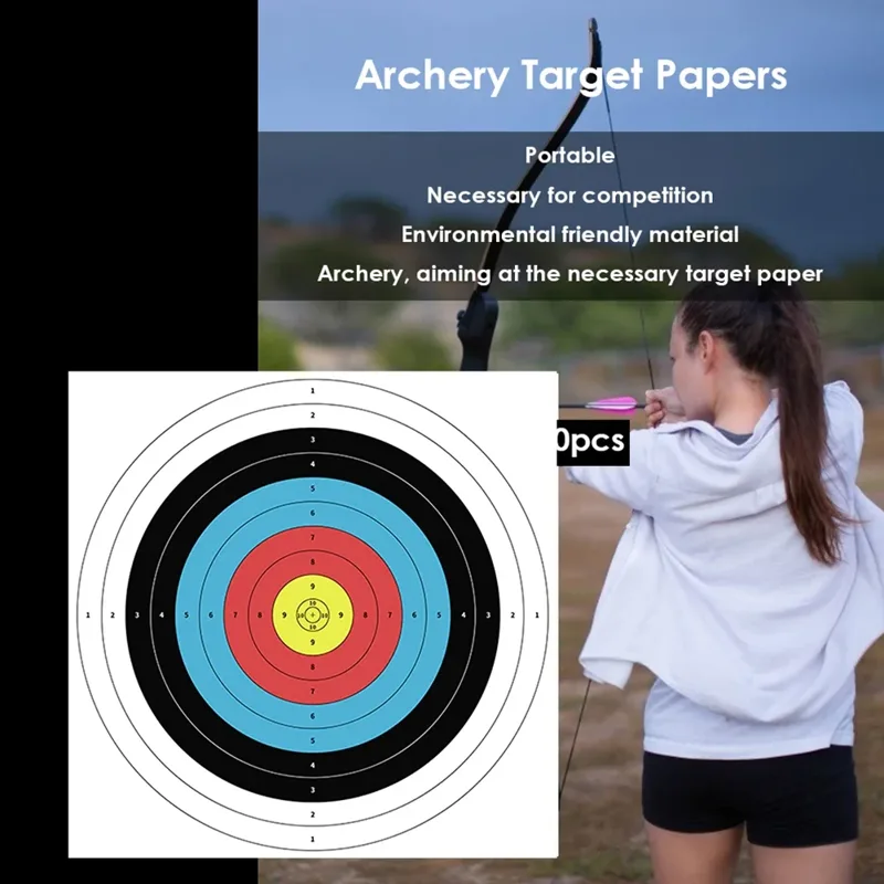 10 adet q Profesyonel Okçuluk  - Archery Target Face incelemesi ve fiyatı