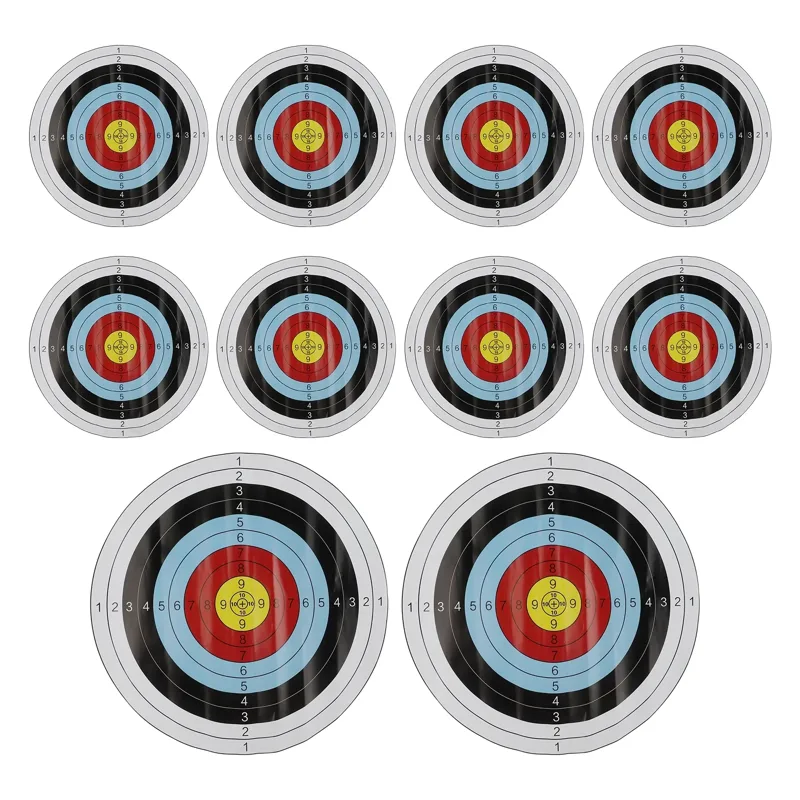 10 adet 40x40 cm Okçuluk Hedef - Archery Target Face incelemesi ve fiyatı