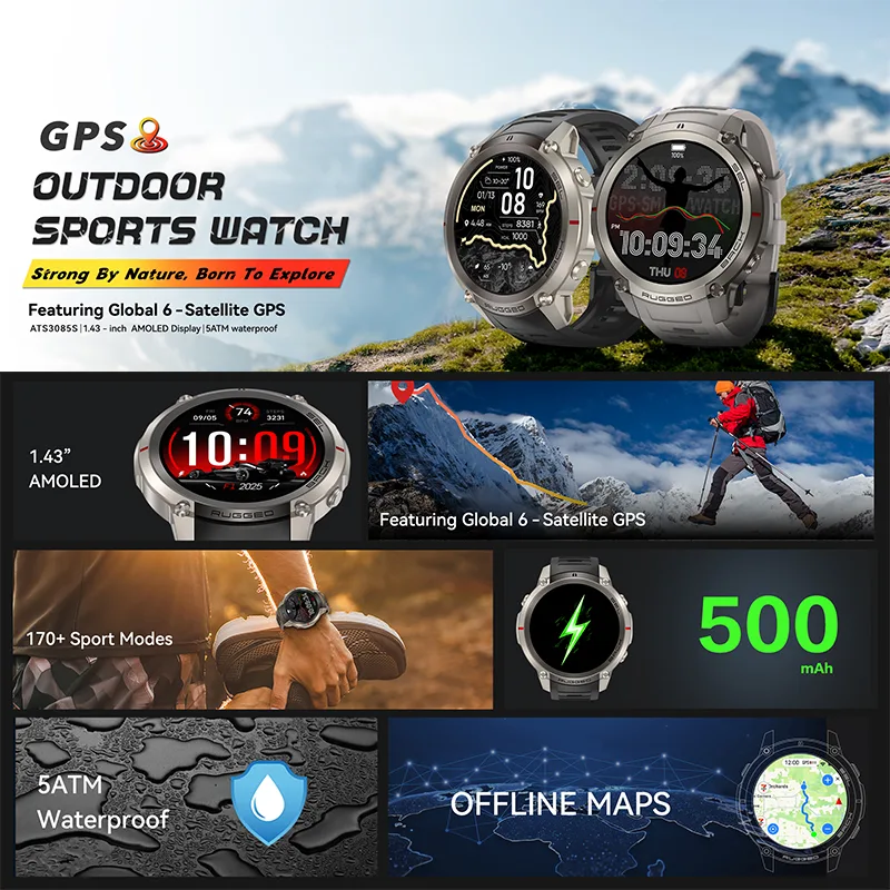 GPS Açık Hava Spor Saati 6 Uyd - Sports Equipment In French incelemesi ve fiyatı